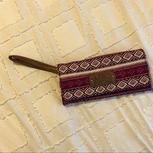 Aeropostale Patterned Wristlet Wallet